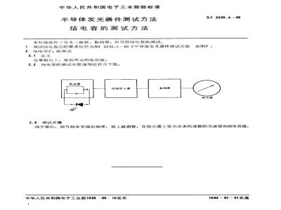 SJ 2355.4-1983 半导体发光器件测试方法 结电容的测试方法
