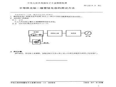 SJ 2214.5-1982 半导体光敏二极管结电容的测试方法