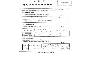 SJ 1587-1980 电真空器件用钍钨铼丝