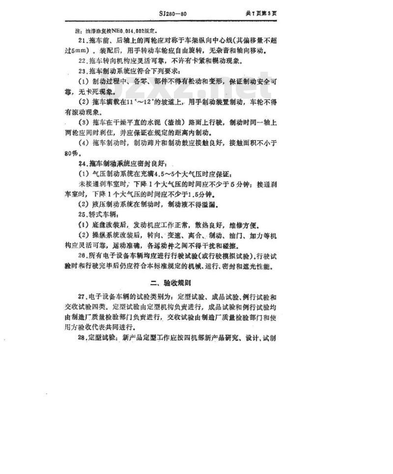 SJ 280-1980 电子设备车辆通用技术条件 SJ 280-1980 电子设备车辆通用技术条件