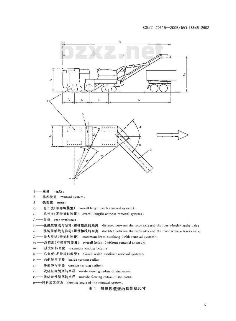GB/T 20315-2006 道路施工与养护设备 路面铣刨机 术语和商业规格 GB/T 20315-2006 道路施工与养护设备 路面铣刨机 术语和商业规格