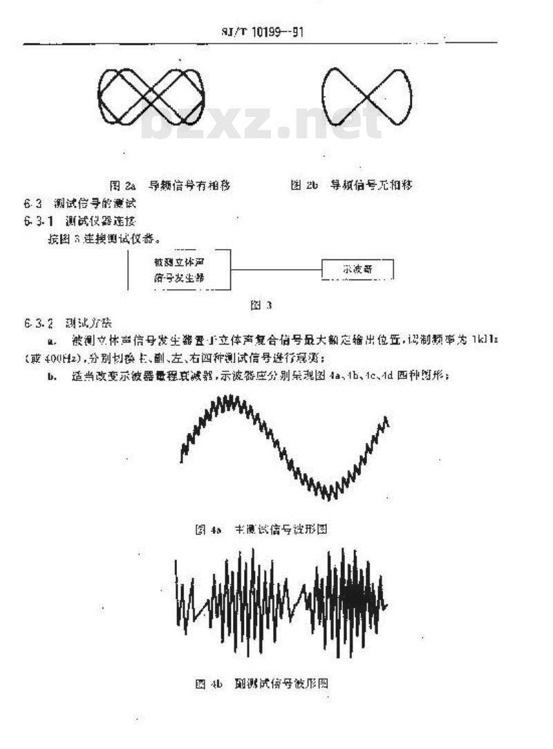 SJ/T 10199-1991 立体声信号发生器测试方法 SJ/T 10199-1991 立体声信号发生器测试方法