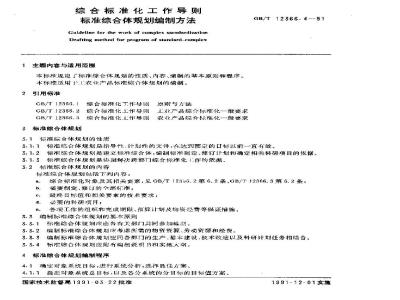 GB/T 12366.4-1991 综合标准化工作导则 标准综合体规划编制方法