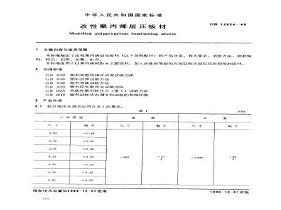 GB/T 12024-1989 改性聚丙烯层压板材