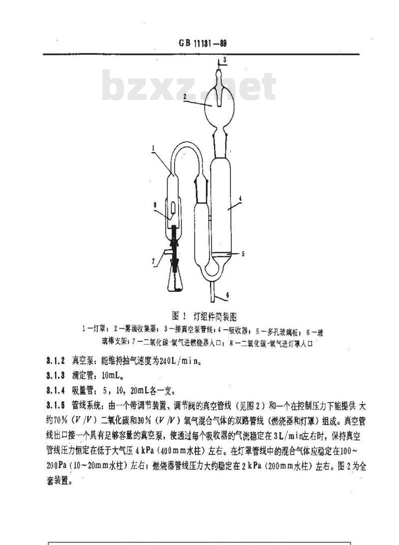 GB/T 11131-1989 石油产品总硫含量测定法 灯法 GB/T 11131-1989 石油产品总硫含量测定法 灯法