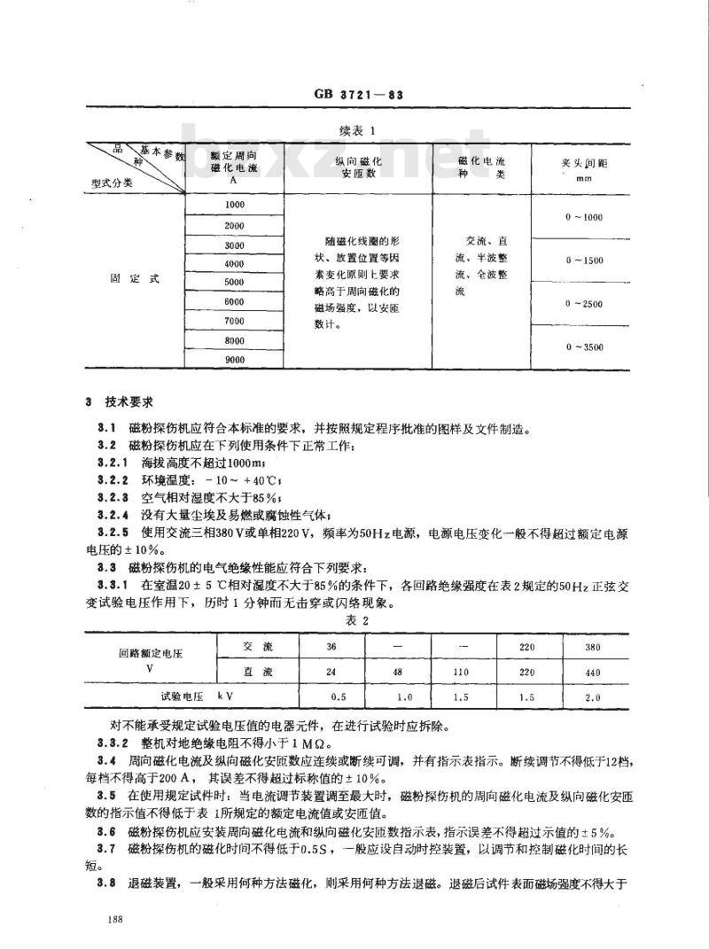 GB 3721-1983 磁粉探伤机 GB 3721-1983 磁粉探伤机