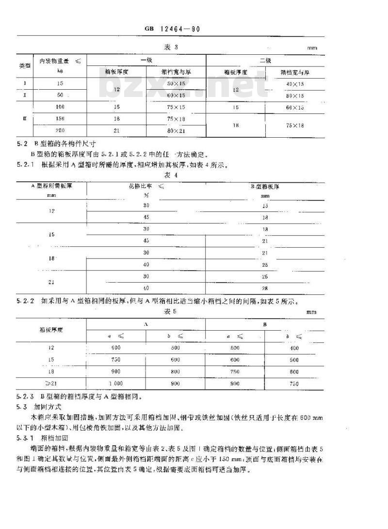 GB/T 12464-1990 普通木箱 GB/T 12464-1990 普通木箱