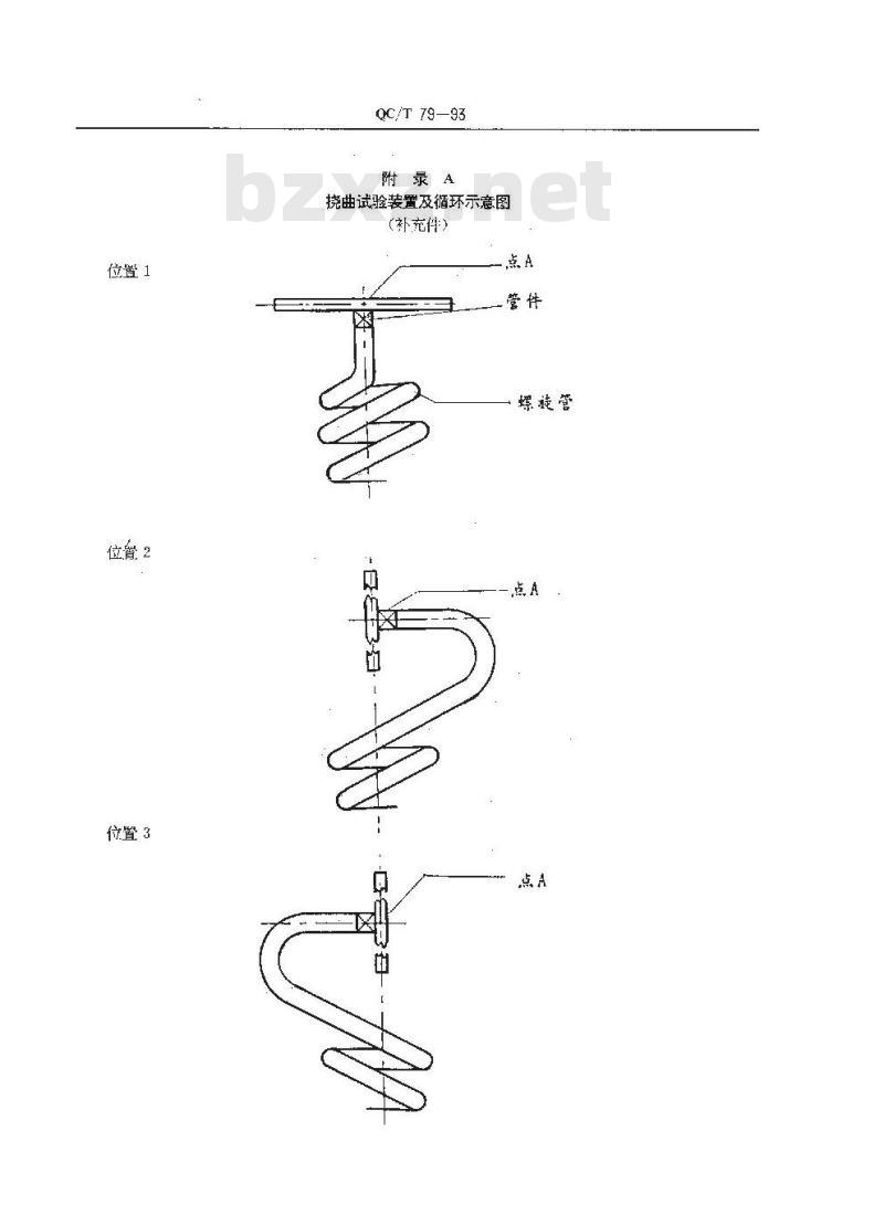QC/T 79-1993 汽车制动系螺旋管 QC/T 79-1993 汽车制动系螺旋管