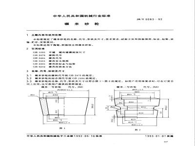 JB/T 6083-1992 碾米砂轮
