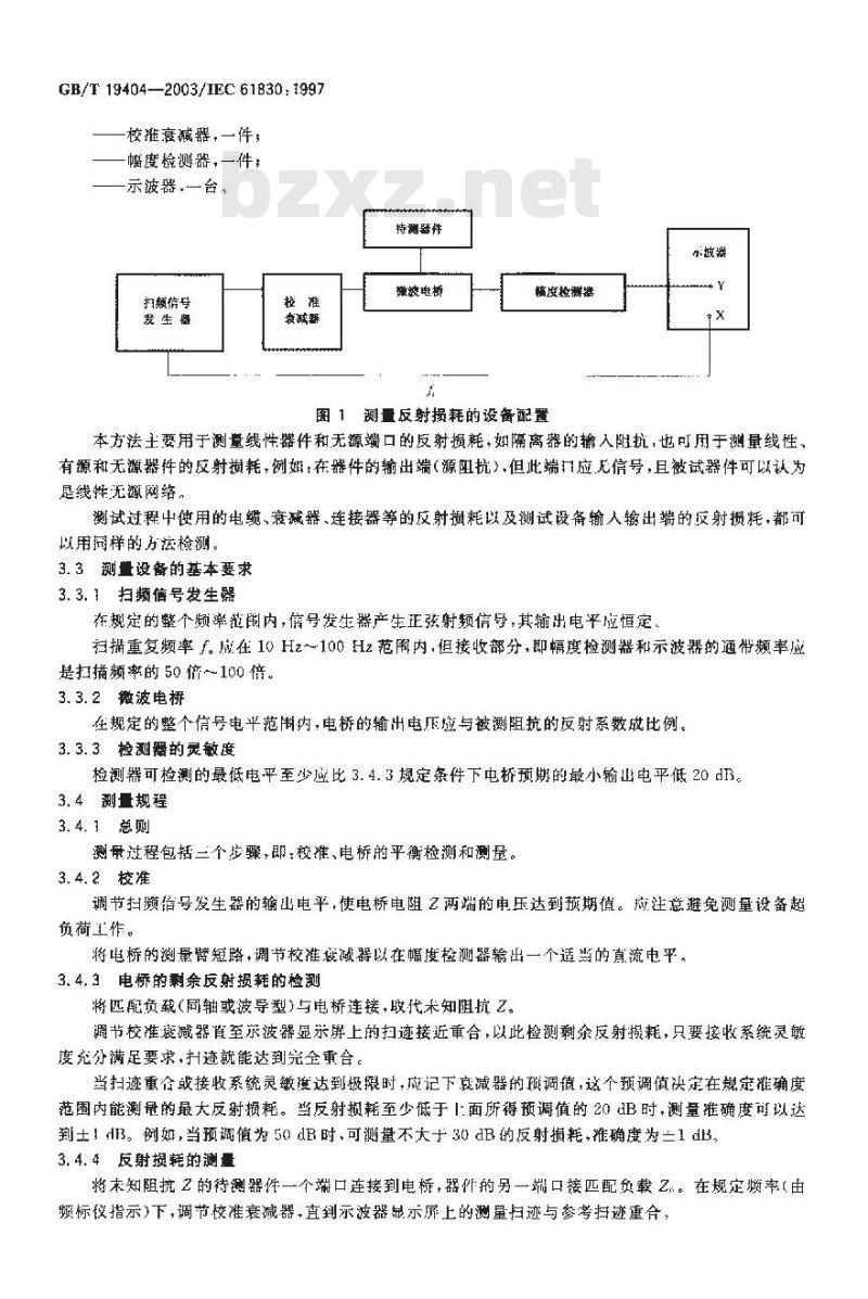 GB/T 19404-2003 微波铁氧体器件主要性能测量方法 GB/T 19404-2003 微波铁氧体器件主要性能测量方法