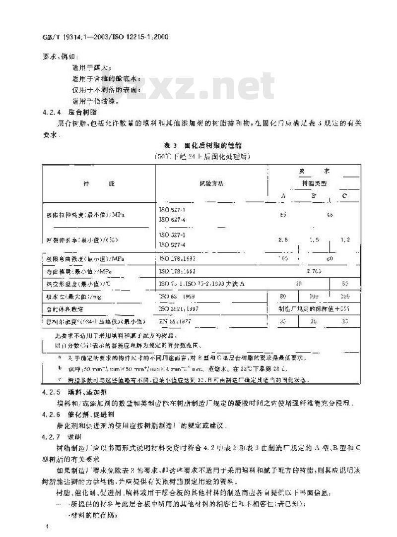 GB/T 19314.1-2003 小艇 艇体结构和构件尺寸 第1部分: 材料: 热固性树脂、玻璃纤维增强塑料、基准层合板 GB/T 19314.1-2003 小艇 艇体结构和构件尺寸 第1部分: 材料: 热固性树脂、玻璃纤维增强塑料、基准层合板