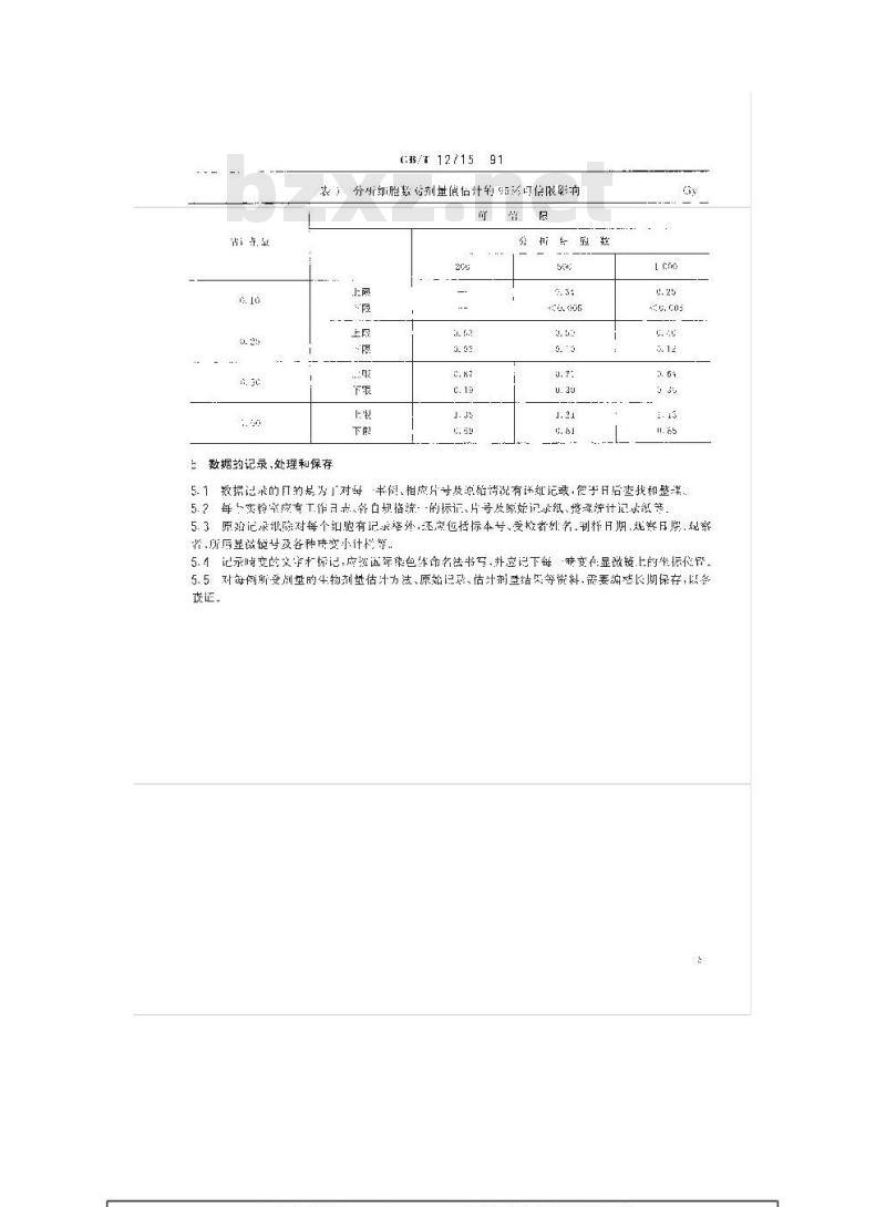GB/T 12715-1991 染色体畸变分析估计生物剂量 GB/T 12715-1991 染色体畸变分析估计生物剂量