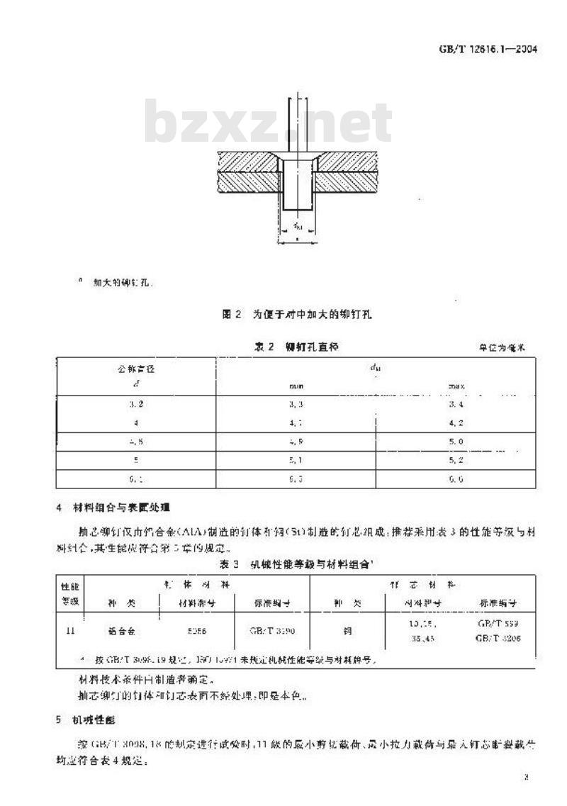 GB/T 12616.1-2004 封闭型沉头抽芯铆钉 11级 GB/T 12616.1-2004 封闭型沉头抽芯铆钉 11级