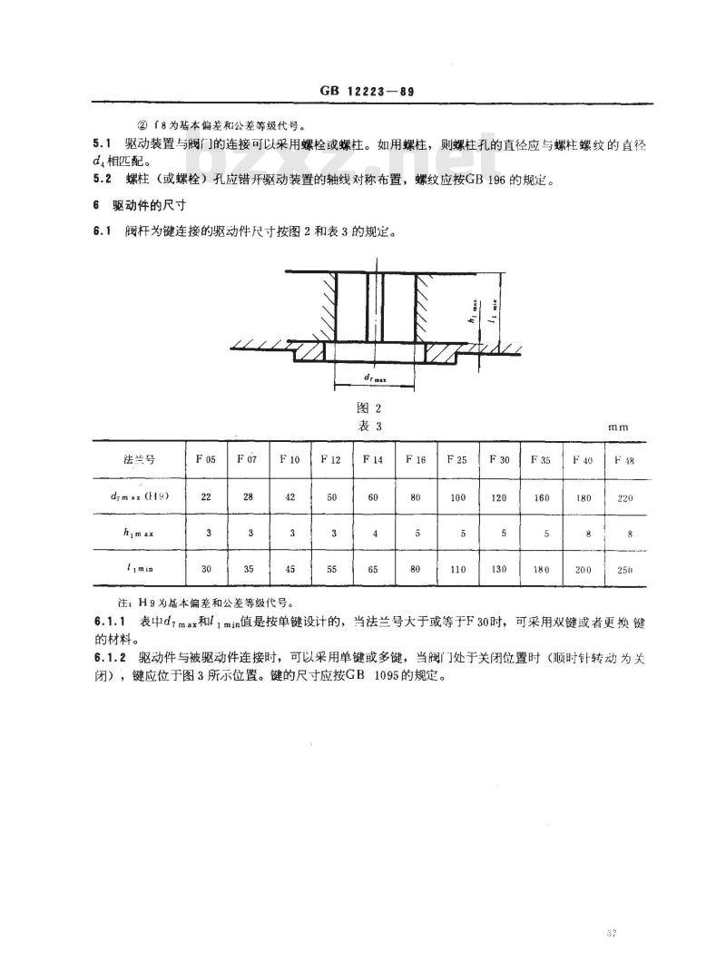 GB/T 12223-1989 部分回转阀门驱动装置的连接 GB/T 12223-1989 部分回转阀门驱动装置的连接