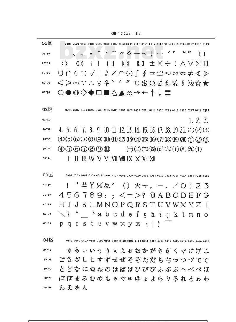 GB/T 12037-1989 信息交换用汉字36×36点阵宋体字模集及数据集 GB/T 12037-1989 信息交换用汉字36×36点阵宋体字模集及数据集