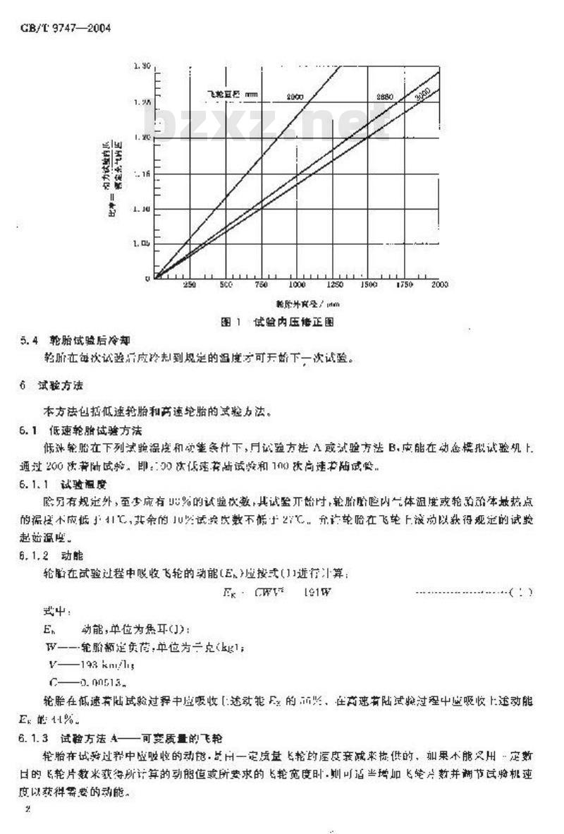 GB/T 9747-2004 航空轮胎动态模拟试验方法 GB/T 9747-2004 航空轮胎动态模拟试验方法