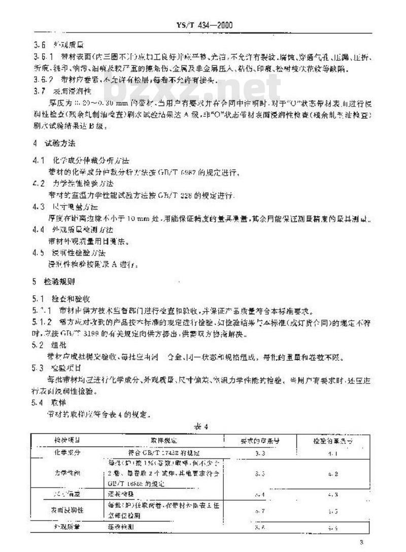 YS/T 434-2000 铝塑复合管用铝及铝合金带材 YS/T 434-2000 铝塑复合管用铝及铝合金带材