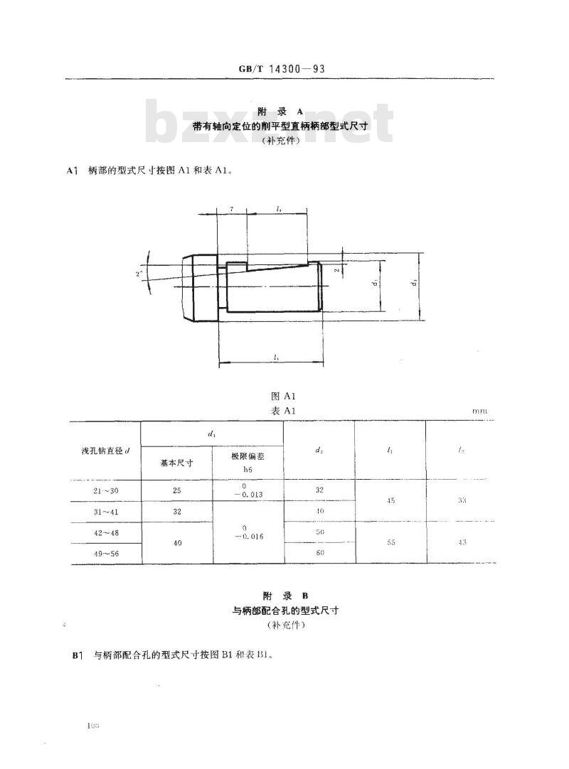 GB/T 14300-1993 可转位直沟浅孔钻 GB/T 14300-1993 可转位直沟浅孔钻