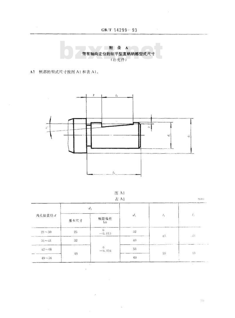 GB/T 14299-1993 可转位螺旋沟浅孔钻 GB/T 14299-1993 可转位螺旋沟浅孔钻