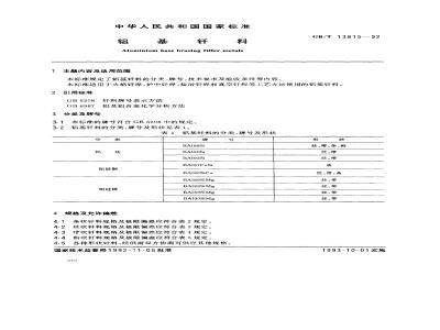 GB/T 13815-1992 铝基钎料
