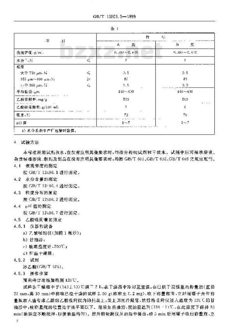 GB/T 13803.5-1999 乙酸乙烯合成触媒载体活性炭 GB/T 13803.5-1999 乙酸乙烯合成触媒载体活性炭
