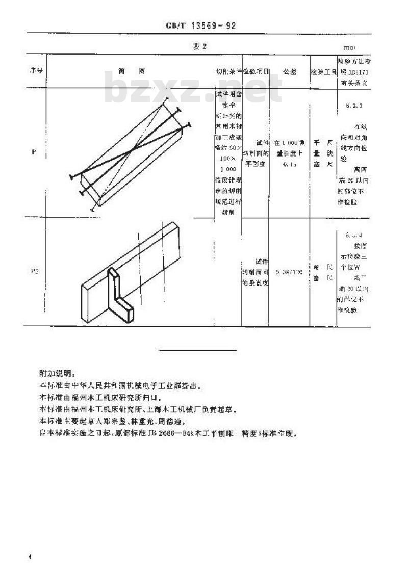 GB/T 13569-1992 木工平刨床 精度 GB/T 13569-1992 木工平刨床 精度