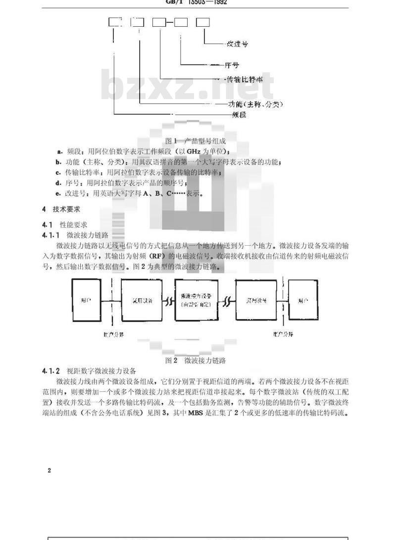 GB/T 13503-1992 数字微波接力通信设备 通用技术条件 GB/T 13503-1992 数字微波接力通信设备 通用技术条件