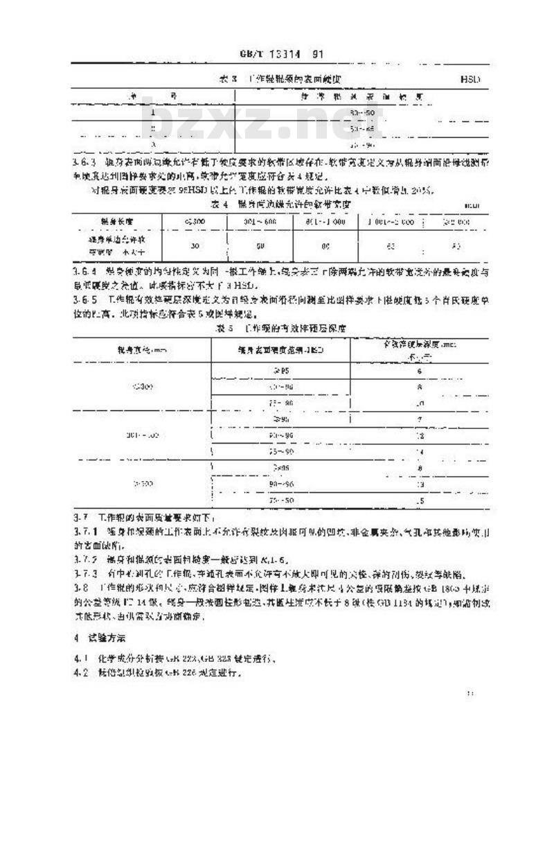 GB/T 13314-1991 锻钢冷轧工作辊通用技术条件 GB/T 13314-1991 锻钢冷轧工作辊通用技术条件