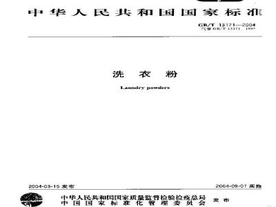 GB/T 13171-2004 洗衣粉