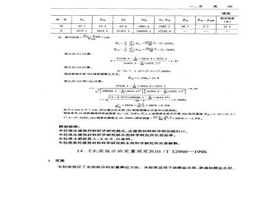 GB/T 12960-1996 水泥组分的定量测定