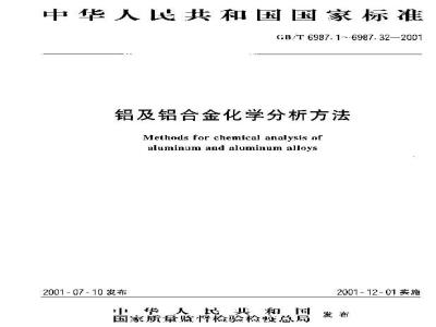 GB/T 6987.12-2001 铝及铝合金化学分析方法 二安替吡啉甲烷分光光度法测定钛量