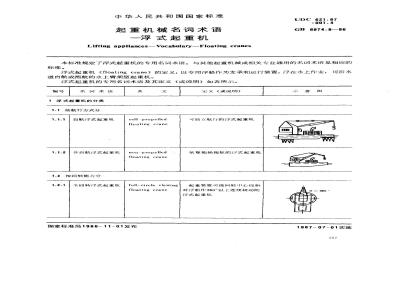 GB/T 6974.8-1986 起重机械名词术语 浮式起重机