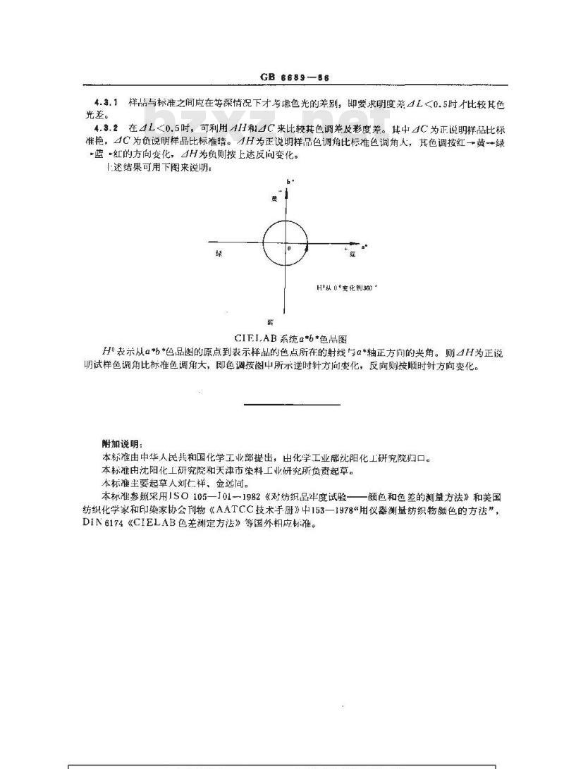 GB/T 6689-1986 染料色差的测定 仪器法 GB/T 6689-1986 染料色差的测定 仪器法