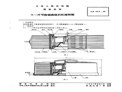 GB/T 2310-1980 十一片可换磁盘组的机械性能