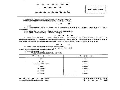 GB/T 2013-1980 苯类产品密度测定法