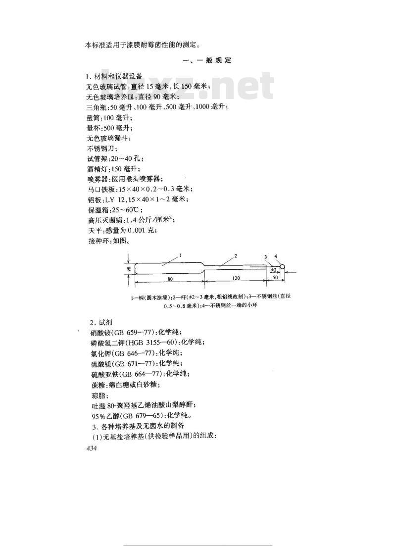GB/T 1741-1979 漆膜耐霉菌测定法 GB/T 1741-1979 漆膜耐霉菌测定法