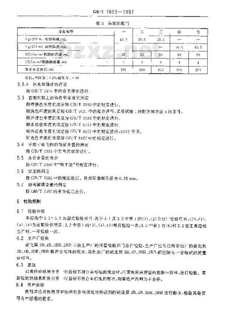 GB/T 1655-1997 硫化黑3B、4B、3BR、2RB(硫化黑BN、BRN、B2RN、RN) GB/T 1655-1997 硫化黑3B、4B、3BR、2RB(硫化黑BN、BRN、B2RN、RN)