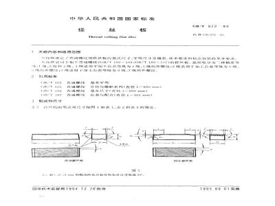 GB/T 972-1994 搓丝板