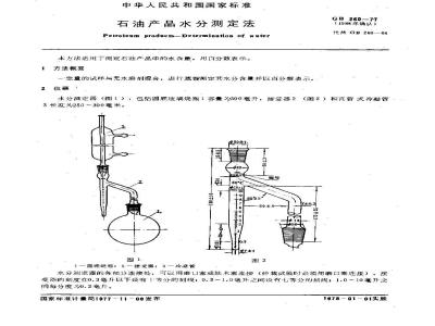 GB/T 260-1977 石油产品水分测定法