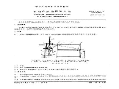 GB 255-1977 石油产品馏程测定法