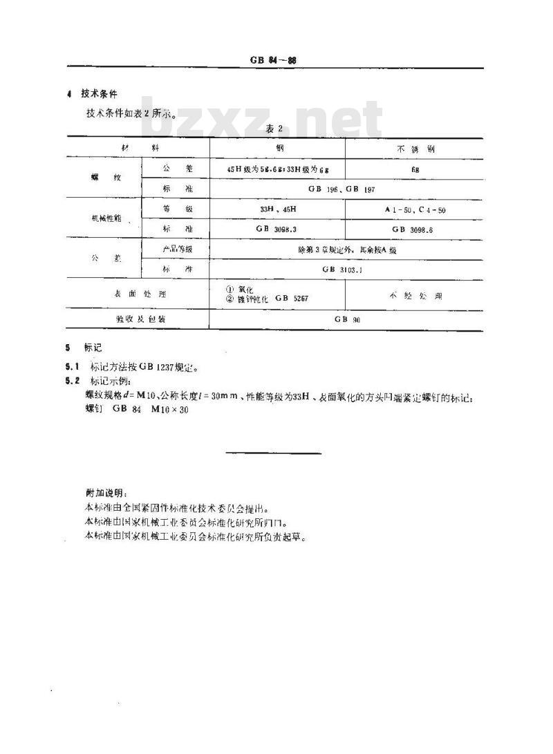 GB/T 84-1988 方头凹端紧定螺钉 GB/T 84-1988 方头凹端紧定螺钉