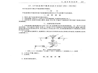 JC 292-1981(1996) 平板玻璃平整度试验方法