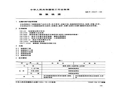 QB/T 2027-1994 猕猴桃酒