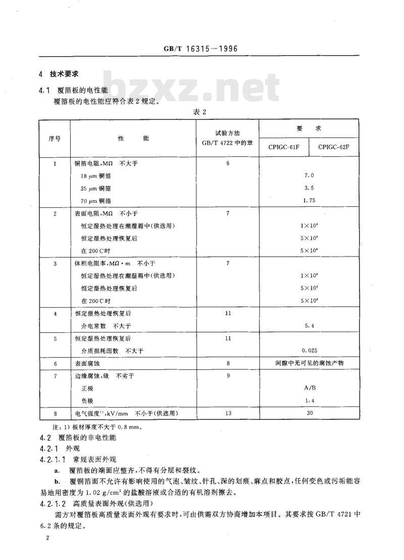 GB/T 16315-1996 印制电路用限定燃烧性的覆铜箔聚酰亚胺玻璃布层压板 GB/T 16315-1996 印制电路用限定燃烧性的覆铜箔聚酰亚胺玻璃布层压板