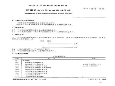 GB/T 16300-1996 民用航空业信息分类与代码