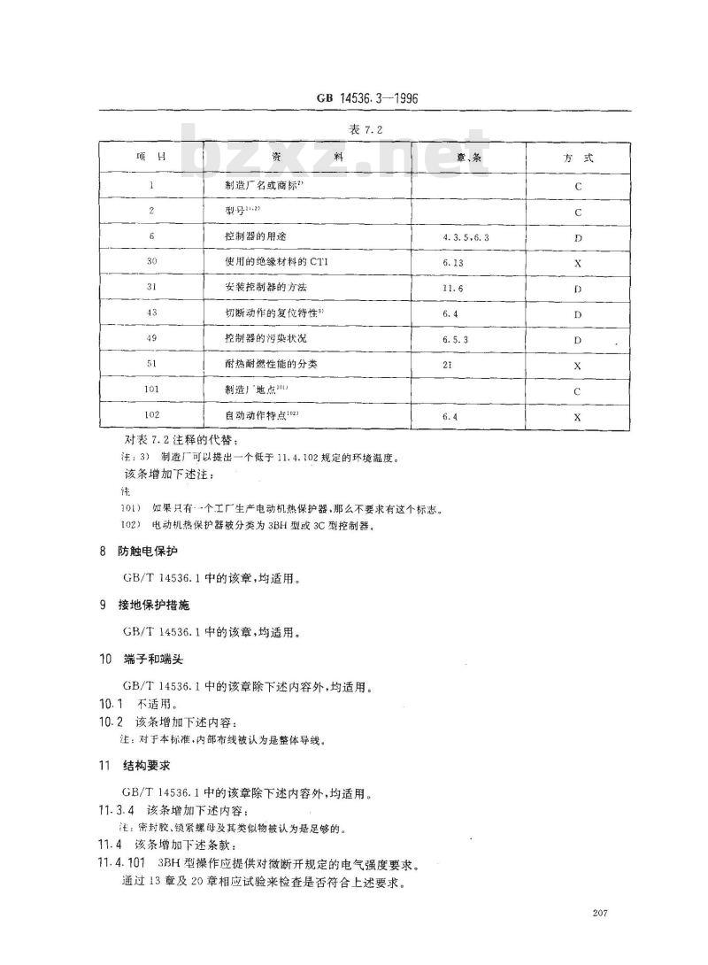 GB 14536.3-1996 家用和类似用途电自动控制器 电动机热保护器的特殊要求 GB 14536.3-1996 家用和类似用途电自动控制器 电动机热保护器的特殊要求