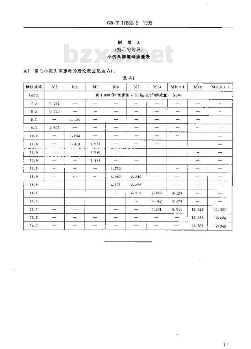GB/T 17880.3-1999 小沉头铆螺母 GB/T 17880.3-1999 小沉头铆螺母
