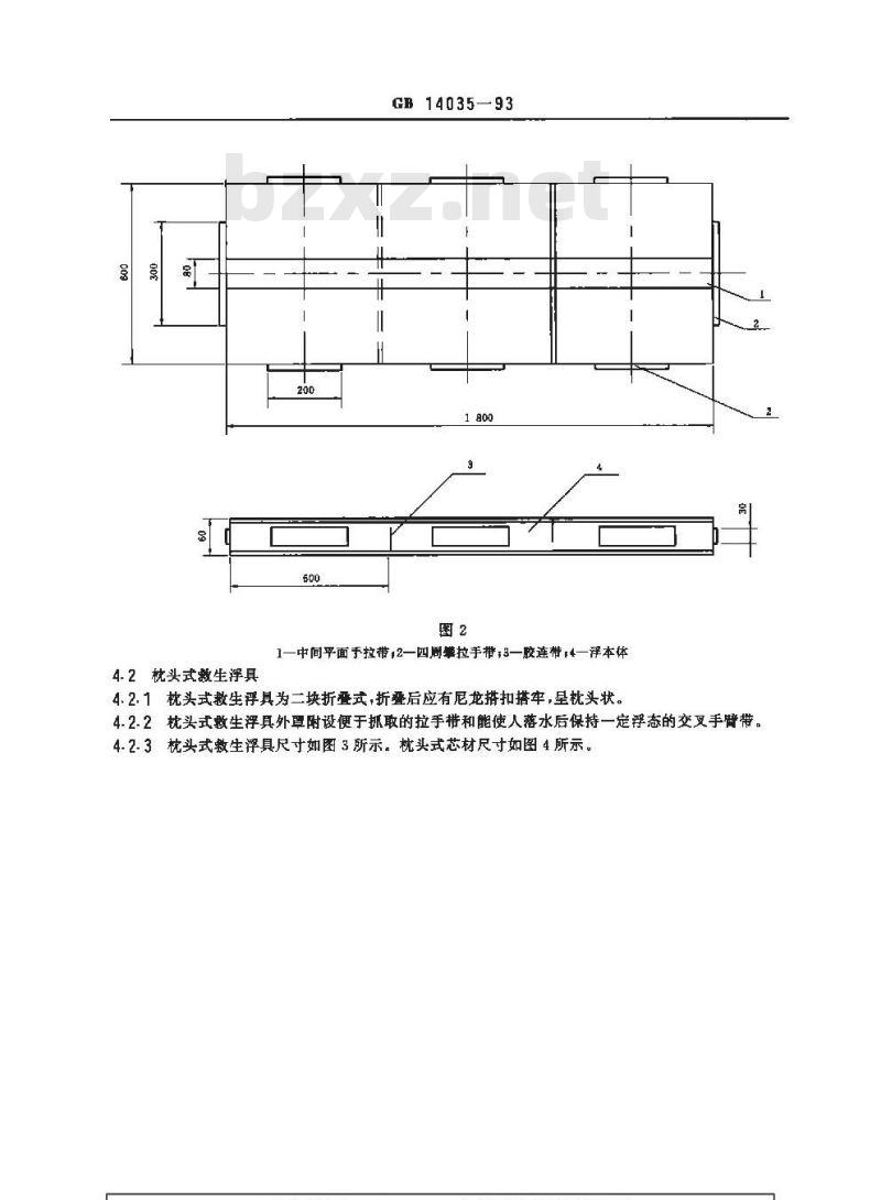 GB 14035-1993 内河船舶救生浮具睡垫 枕头 座垫 GB 14035-1993 内河船舶救生浮具睡垫 枕头 座垫