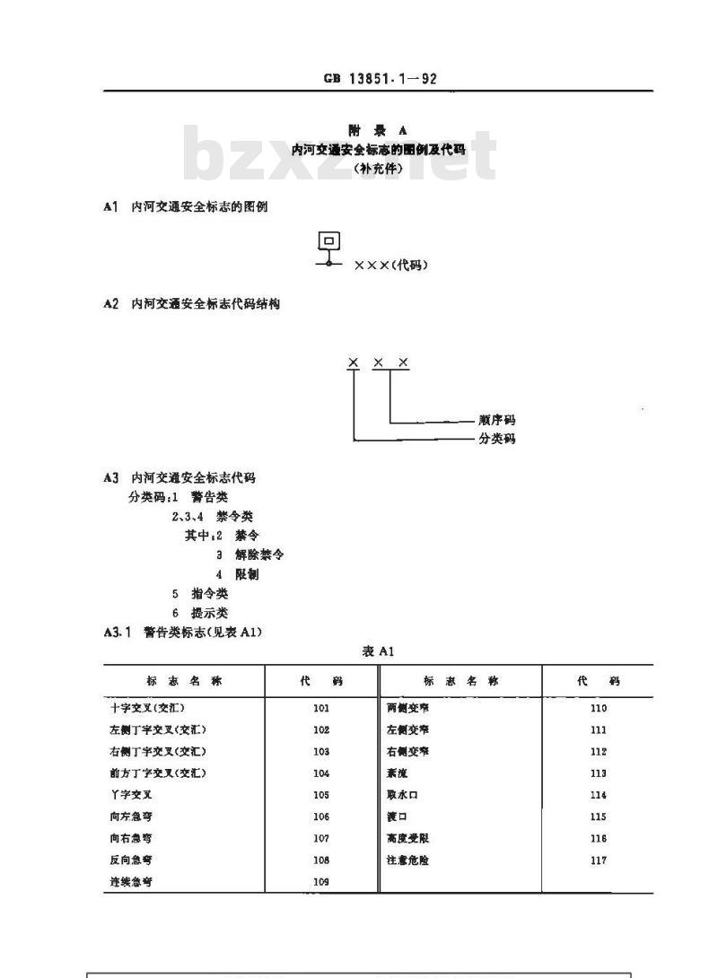 GB 13851.1-1992 内河交通安全标志 总则 GB 13851.1-1992 内河交通安全标志 总则
