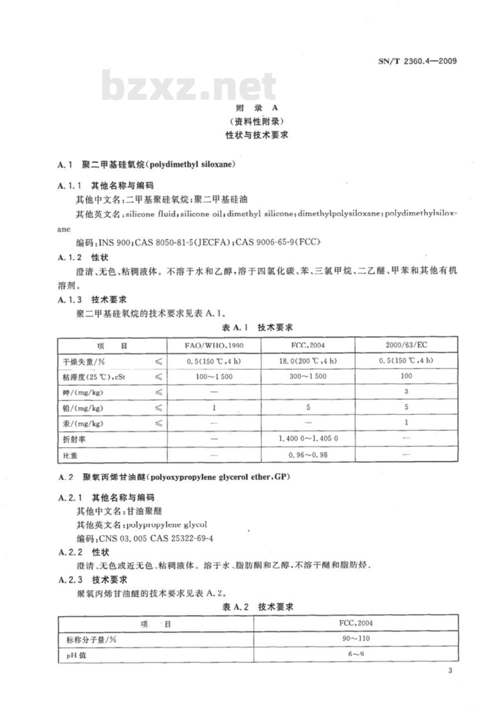 SN/T 2360.4-2009 进出口食品添加剂检验规程 第4部分:消泡剂 SN/T 2360.4-2009 进出口食品添加剂检验规程 第4部分:消泡剂